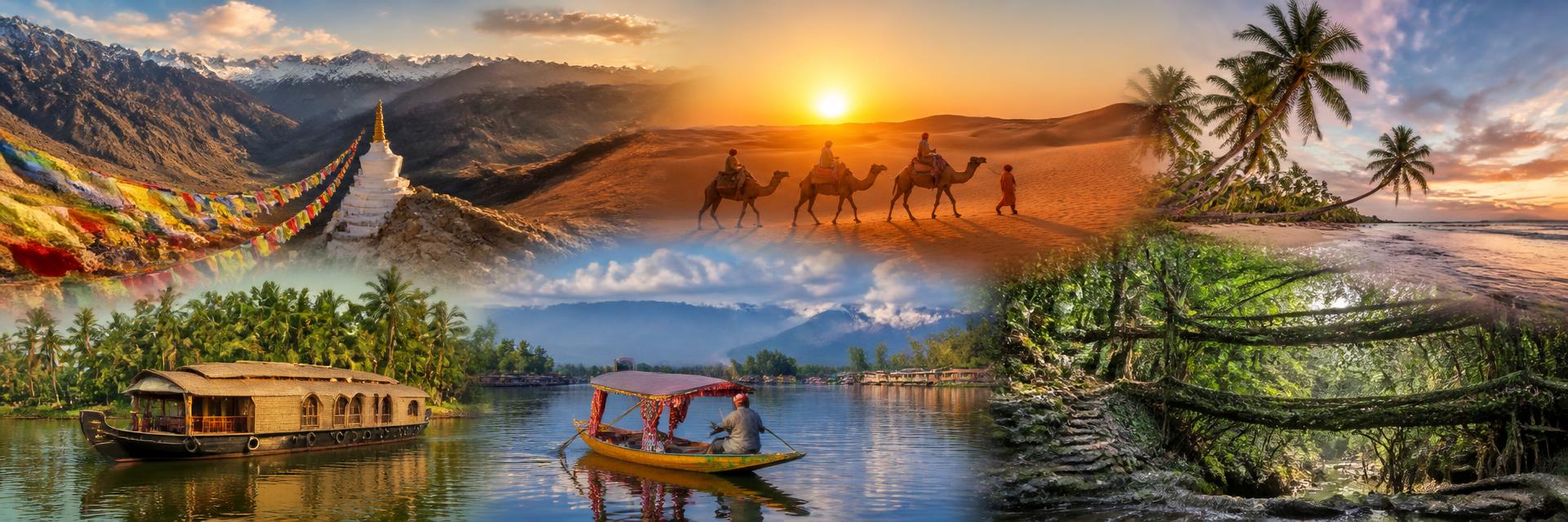 Domestic holiday destinations across India